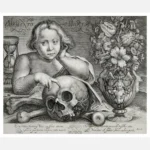 Child with Skull Vanitas Poster