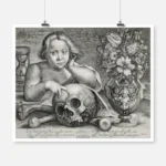 Child with Skull Vanitas Poster