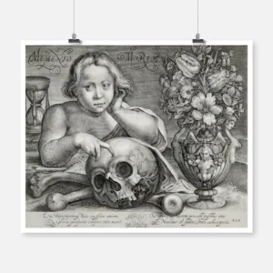 Child with Skull Vanitas Poster