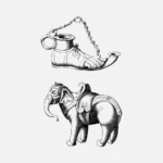 Curio Foot and Elephant Vector