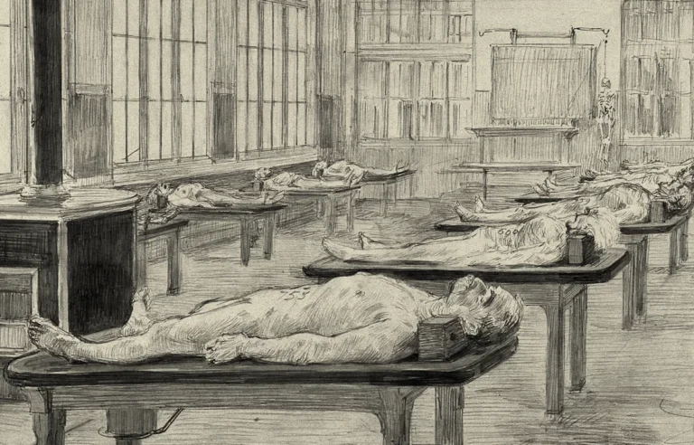 Interior of a Dissecting Room