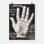 Open Hand Palm Reading Poster