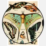 Species of Butterflies and Moths Poster