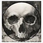 Vanitas Allegory with Child and Skull Poster