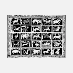Animals Including a Unicorn and Dragon Vector