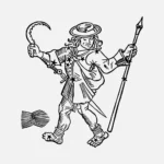 Bootes Constellation Engraving of Bootes (The Herdsman) Vector