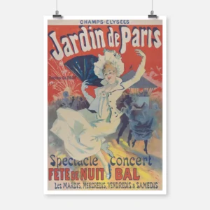 Champs-Élysées Jardin de Paris Poster