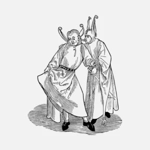 Durer's The Passion or Folly of Credulity Vector