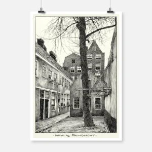 Het Hofje aan de Palmgracht Poster