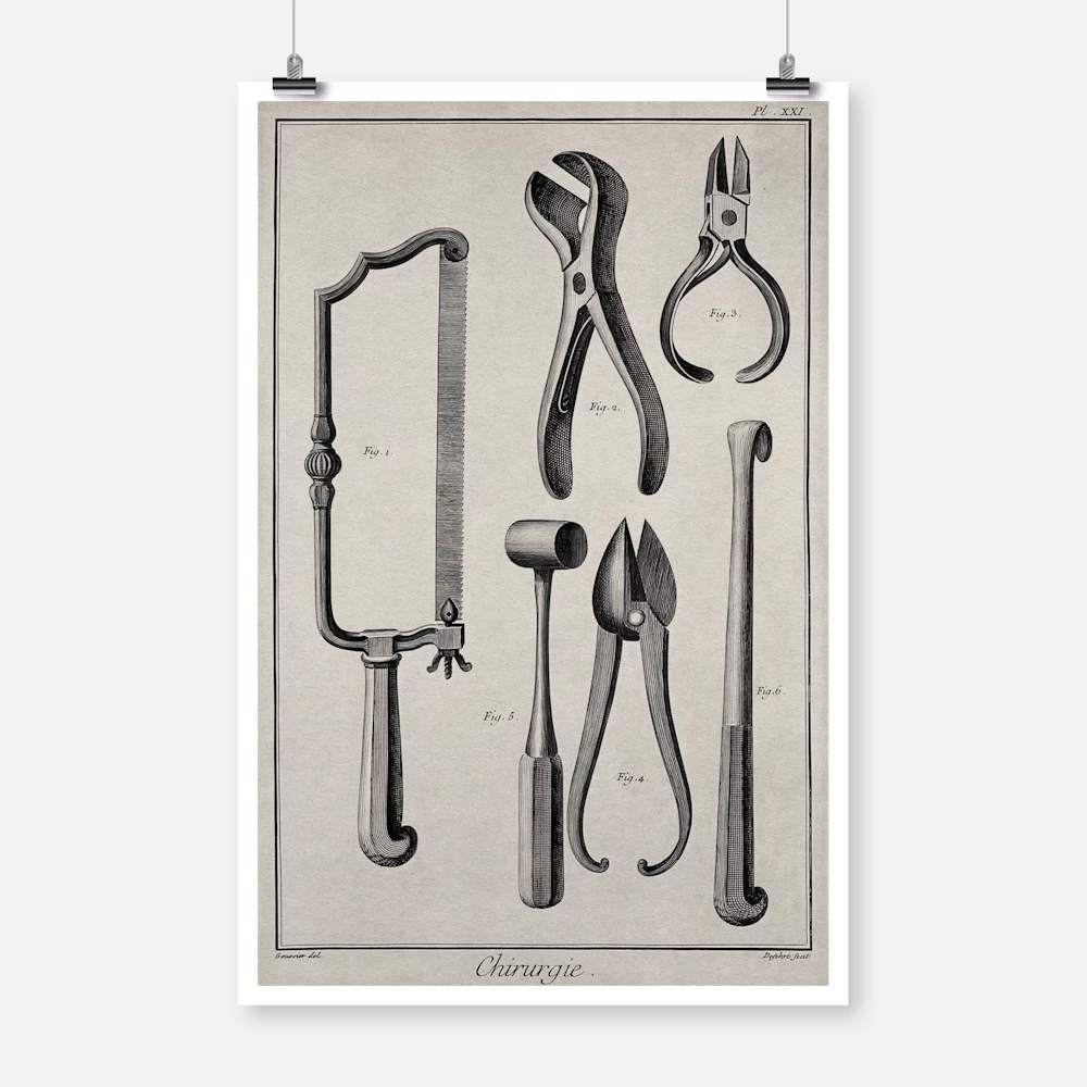 Surgery Surgical Instruments for the Amputation of Limbs