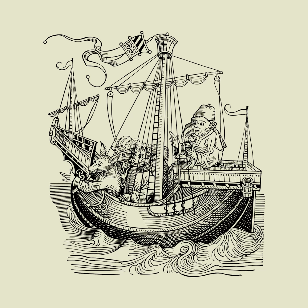 Ulysses Approaching the Shores of Circe 1493 Vector