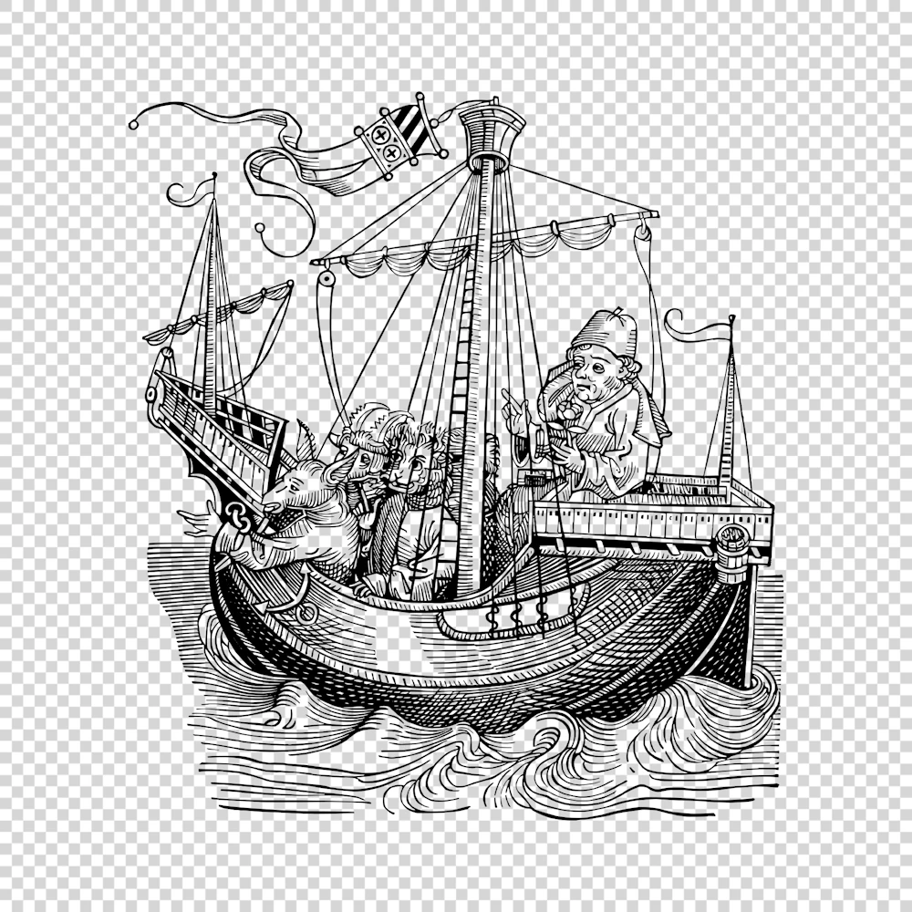 Ulysses Approaching the Shores of Circe 1493 Vector