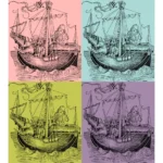Ulysses Approaching the Shores of Circe 1493 Vector