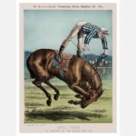 W. E. Gladstone as a Jockey Poster