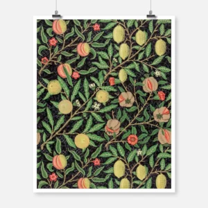 William Morris 1862 Fruit Pattern Poster