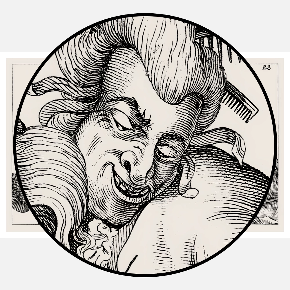 A Fat Hunchbacked Man With Two Large Warts On His Nose Poster