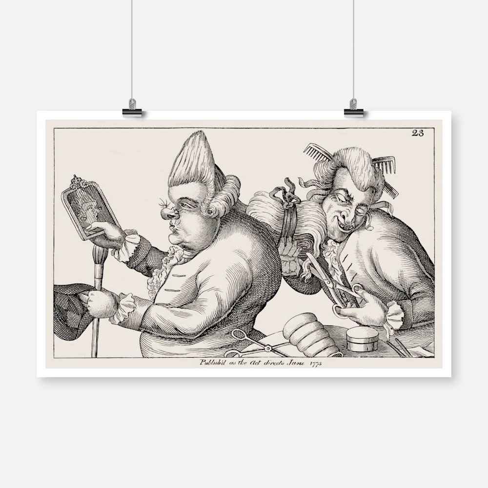 A Fat Hunchbacked Man With Two Large Warts On His Nose Poster