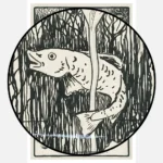 Boy with a Fish Tail Underwater Between Fish and Plants Poster