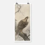 Eagle on Tree Branch Poster