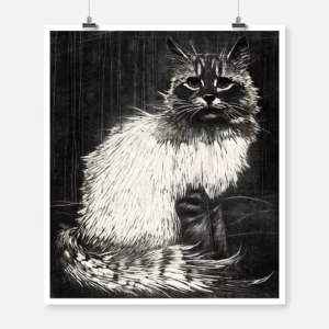 Fluffy Cat Poster