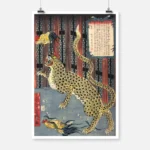 Japanese Tiger in a Cage Poster