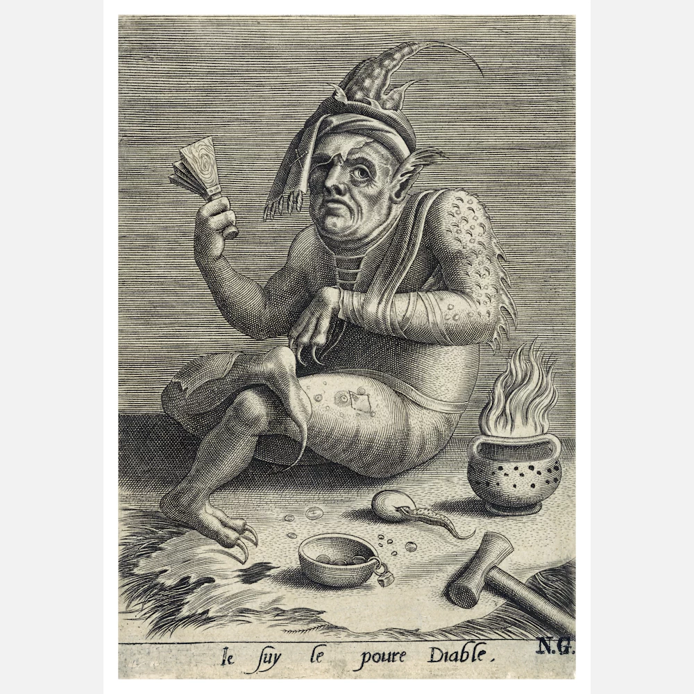 Leper Beggar in the Guise of the Devil Poster