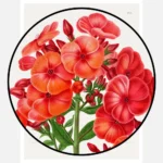 Phlox Hyb. Boule de Feu Poster