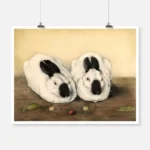 Two Himalayan Rabbits Poster