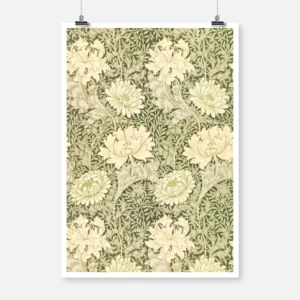 William Morris 1877 Chrysanthemum Poster