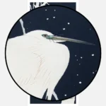 Winter Heron On Branch Poster