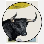 Alderney Cow and West Highland Bull Poster