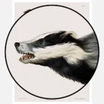 An Otter a Weasel and a Badger Poster