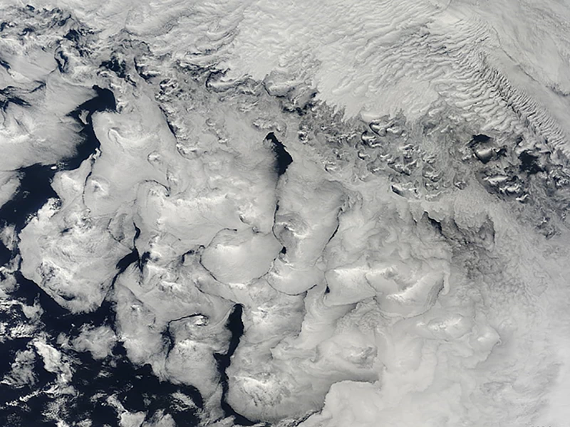 Clouds over the Indian Ocean