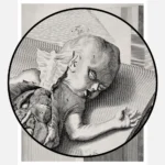 Engraving of Baby and Internal Organs Poster