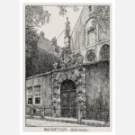 Amsterdam Door to the Chapel of the Convent of Saint Agnes (Het Portaal van de Agnietenschool aan de Oudezijds Voorburgwal) Poster