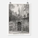 Amsterdam Door to the Chapel of the Convent of Saint Agnes (Het Portaal van de Agnietenschool aan de Oudezijds Voorburgwal) Poster
