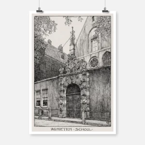 Amsterdam Door to the Chapel of the Convent of Saint Agnes (Het Portaal van de Agnietenschool aan de Oudezijds Voorburgwal) Poster