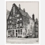 Amsterdam Spanish House on the Corner of Singel and Droogbak (Het Spaanse Huis op Hoek Singel en Droogbak) Poster