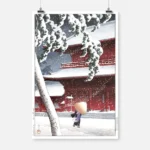 Japanese Winter Scene 2 Poster