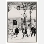 Kids in the Snow Poster