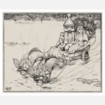 Nutcracker and Marie in a Shell Wagon Poster