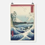 Seascape at Satta in Suruga Province Poster