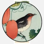 Songbird in Cucumber Plant Poster