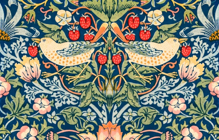 Strawberry Thief Pattern William Morris Poster