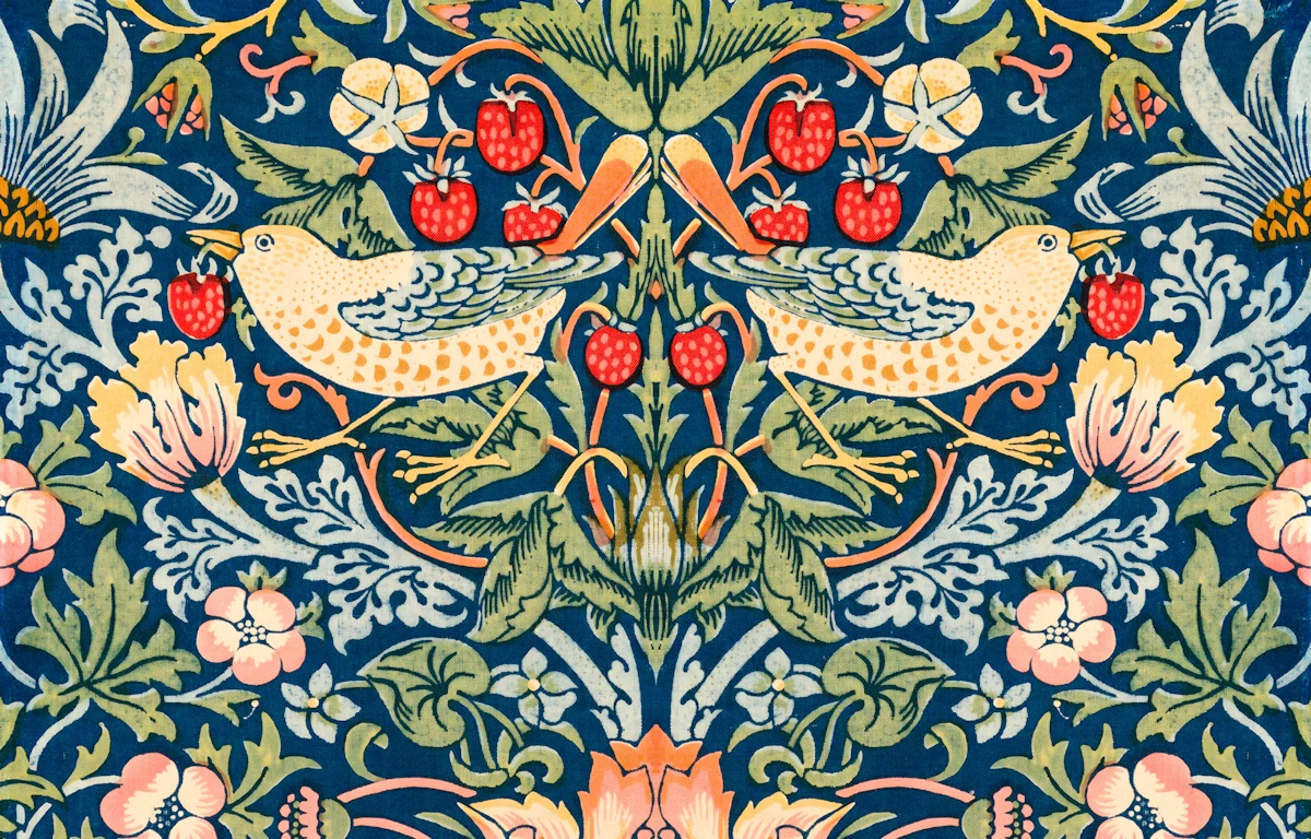 Strawberry Thief Pattern William Morris Poster