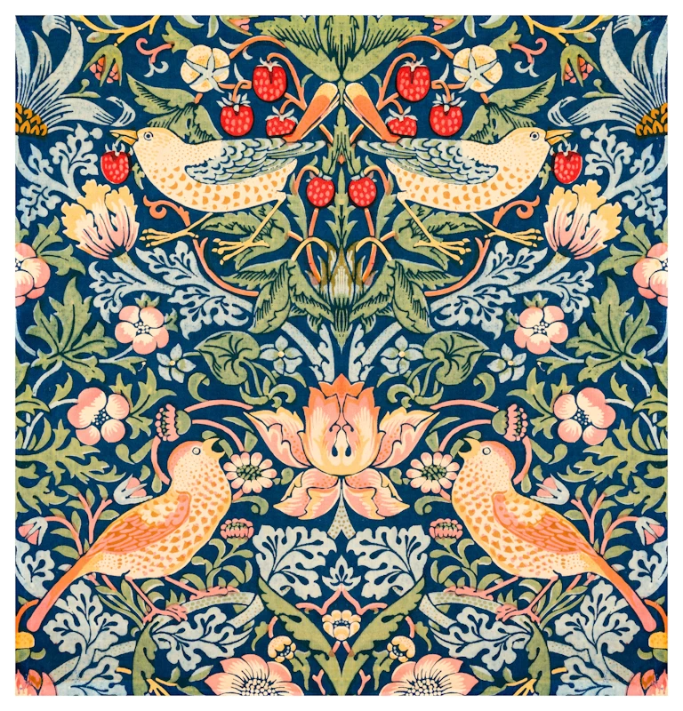 Strawberry Thief Pattern William Morris Poster