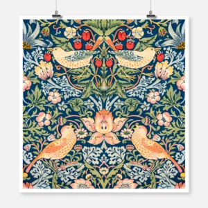 Strawberry Thief Pattern William Morris Poster