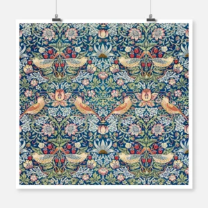 Strawberry Thief Repeating Pattern Poster