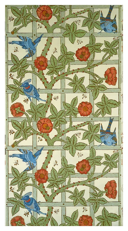 Trellis Pattern William Morris Poster