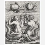 Turtle Crab Mermaid and Merman Poster